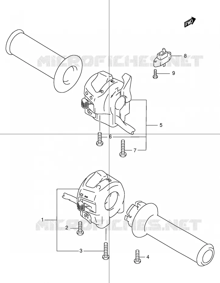 SWITCHES (GSF600SY/SUY/SK1/SK2/SUK1/SUK2) Suzuki MOTO 600 BANDIT 2002  GSF600SUK2(E2)