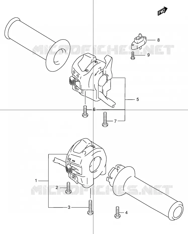 SWITCHES (GSF600Y/UY/K1/K2/UK1/UK2) Suzuki MOTO 600 BANDIT 2002  GSF600SK2(E2)