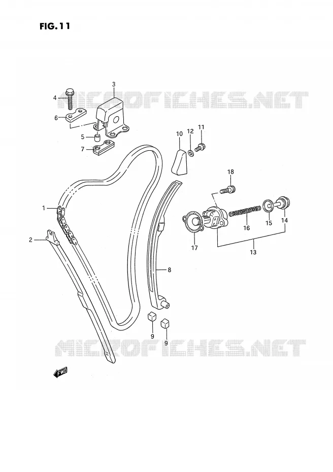 TIMING Suzuki MOTO 1100 GSX-F 1993  GSX1100FP(E2)