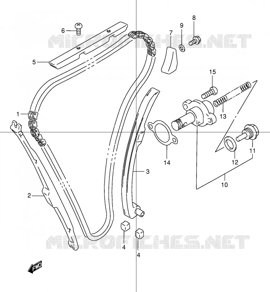 TIMING Suzuki MOTO 1200 BANDIT 2004  GSF1200SK4(E2)