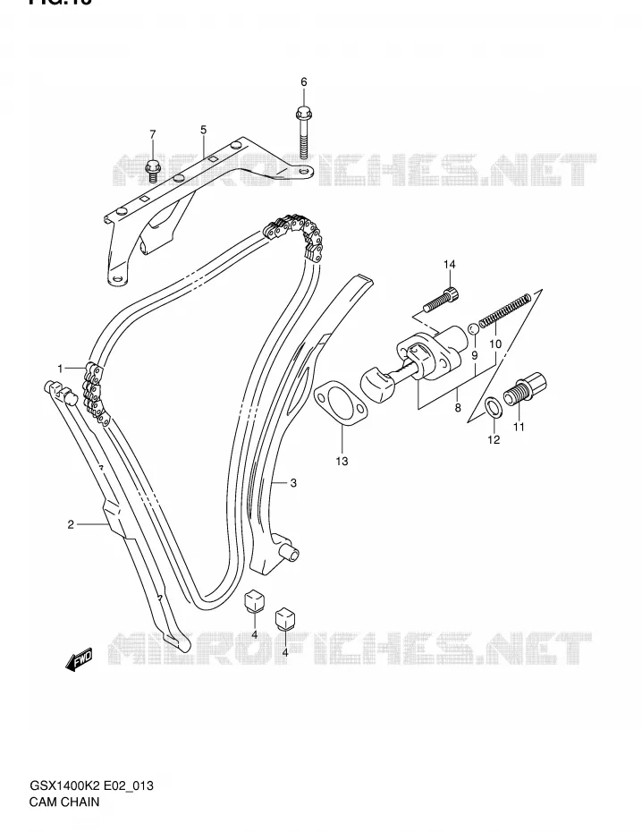 TIMING Suzuki MOTO 1400 GSX 2003  GSX1400U1K3(E2)