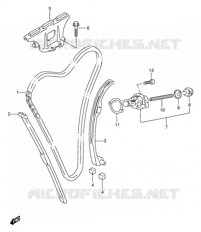 TIMING Suzuki MOTO 600 BANDIT 1999  GSF600X(E2)