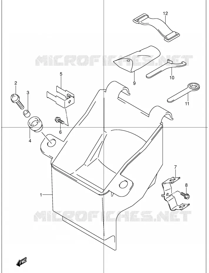 TOOL BOX Suzuki MOTO 1200 BANDIT 2001  GSF1200SK1(E2)