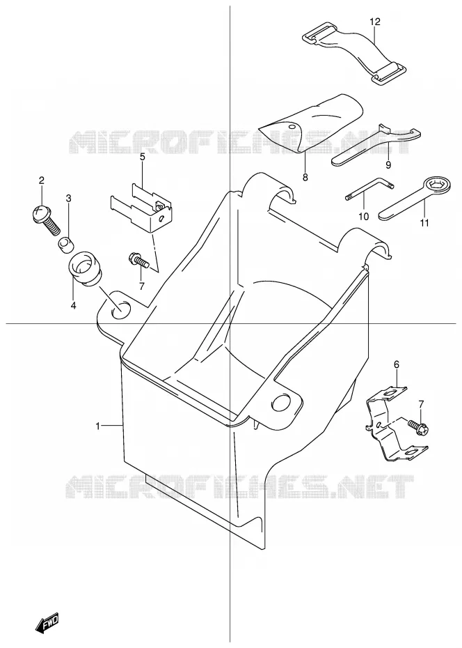 TOOL BOX Suzuki MOTO 600 BANDIT 2001  GSF600UK1(E2)