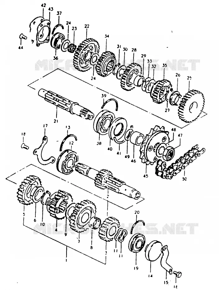 TRANSMISSION Suzuki MOTO 1000 GSX 1982  GSX1000SZ