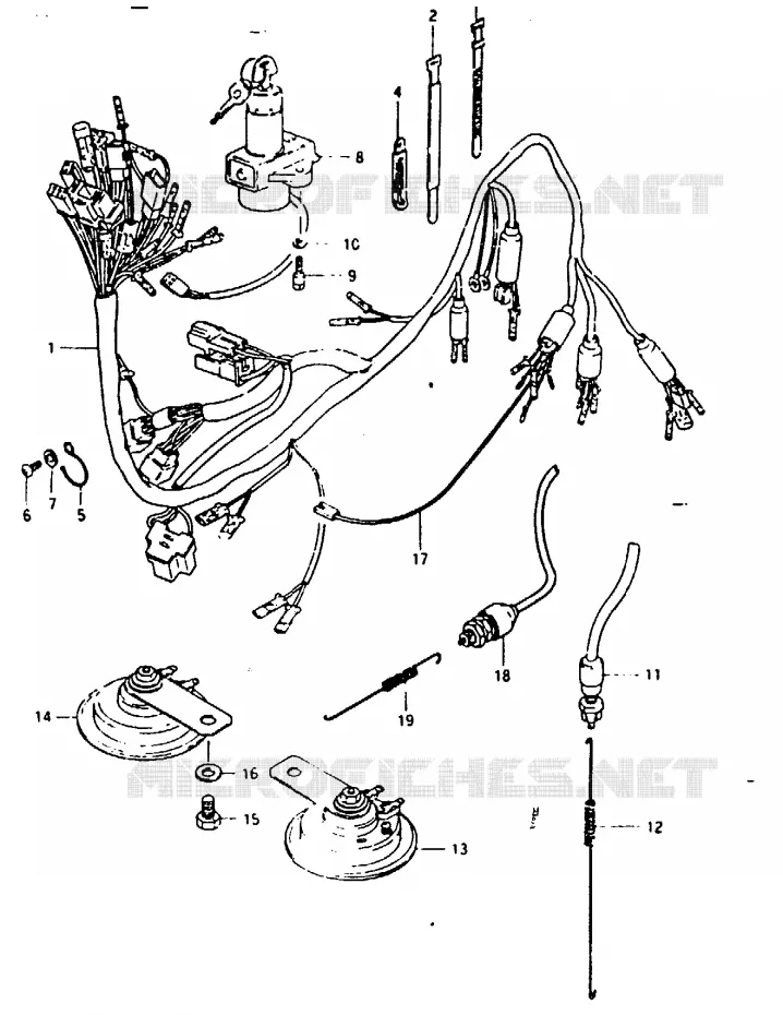 WIRING HARNESS Suzuki MOTO 1100 GSX 1981  GSX1100X(T/X)