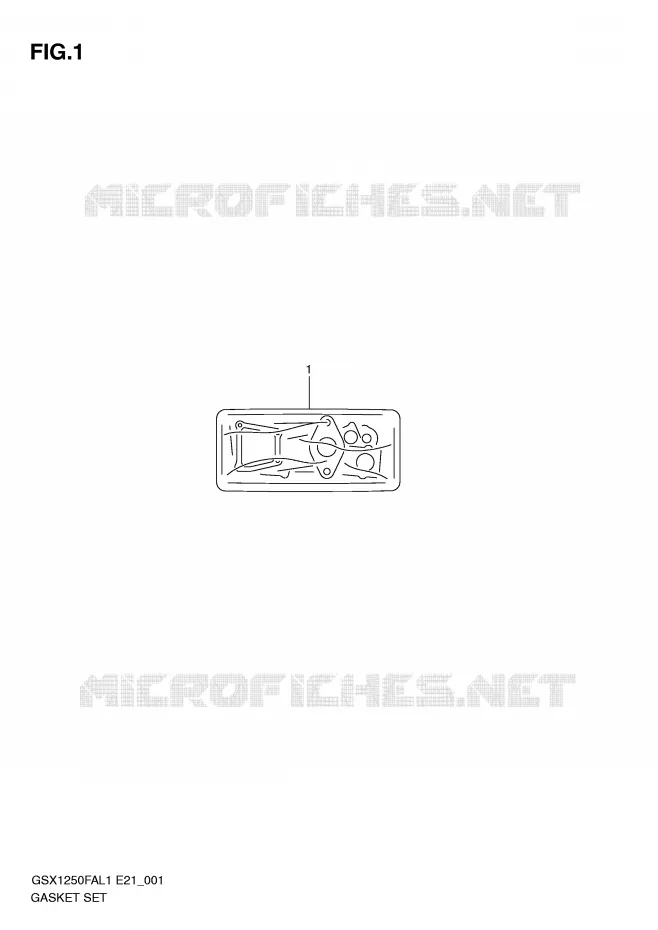 GASKET SET Suzuki MOTO 1250 GSX-F 2012  GSX1250FAL1(E21)