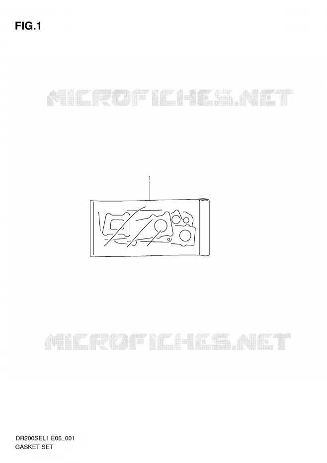 GASKET SET Suzuki MOTO 200 DR 2011  DR200SEL1(E6)