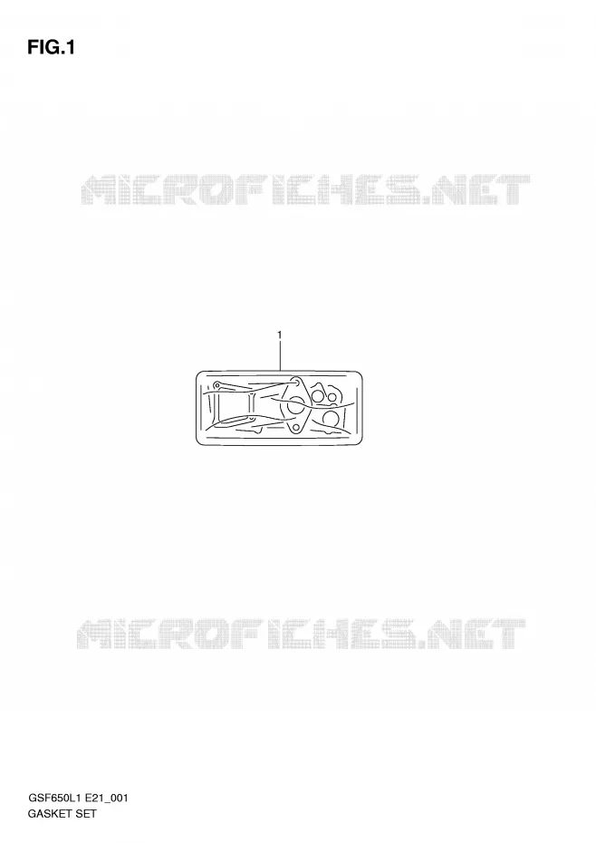 GASKET SET Suzuki MOTO 650 BANDIT 2011  GSF650L1(E21)