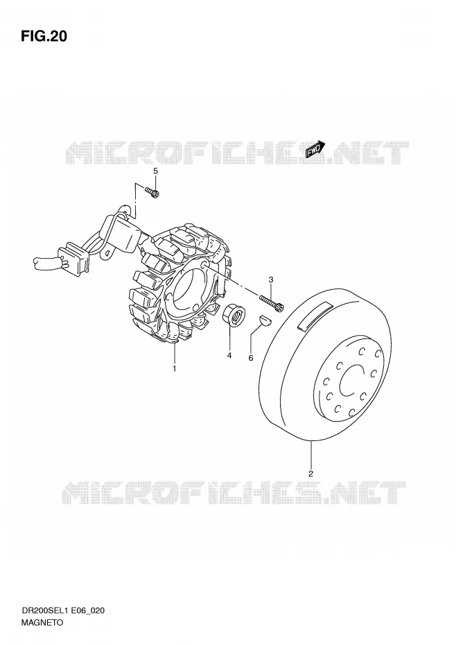 IGNITION Suzuki MOTO 200 DR 2011  DR200SEL1(E6)