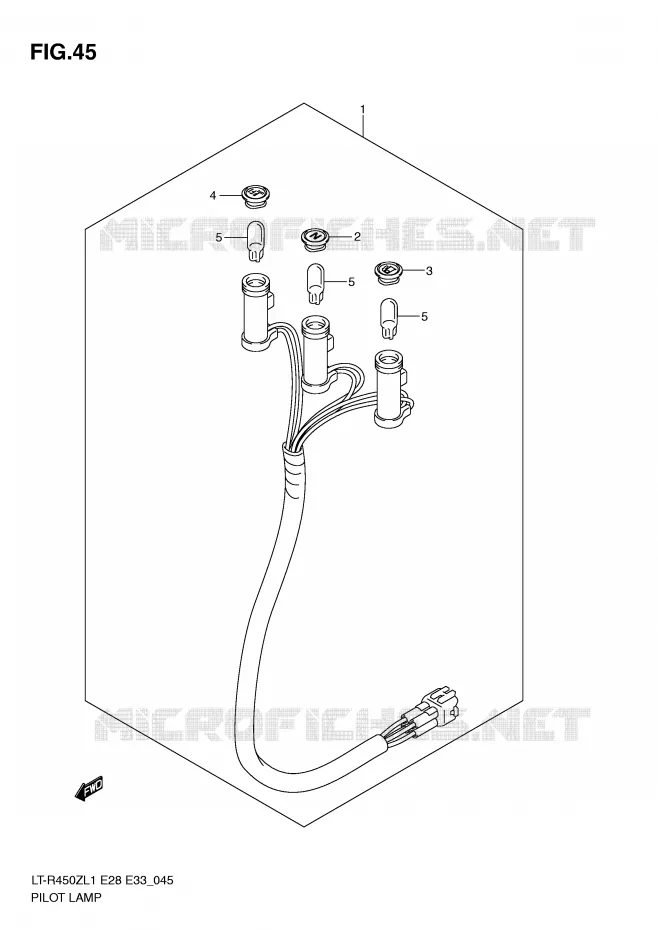 PILOT LAMPS Suzuki QUAD 450 QUADRACER 2011  LT-R450ZL1(E28/E33)