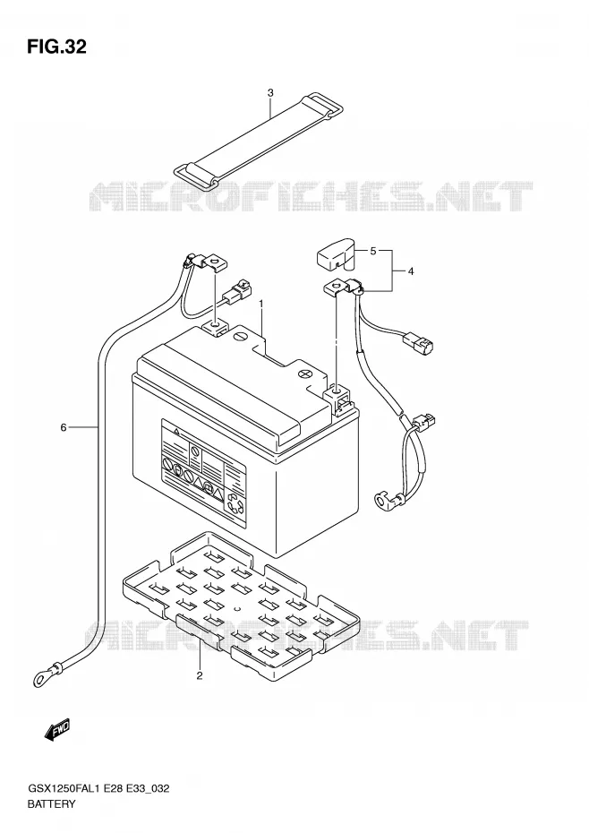 BATTERY Suzuki MOTO 1250 GSX-F 2011  GSX1250FAL1(E28)
