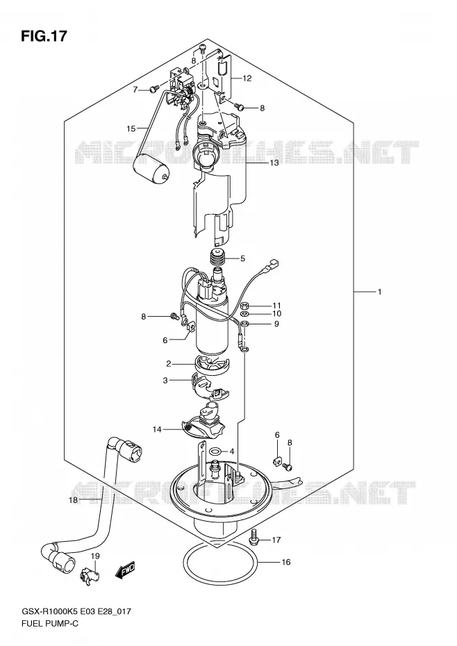 FUEL PUMP Suzuki MOTO 1000 GSX-R 2006  GSX-R1000 K6(E33)