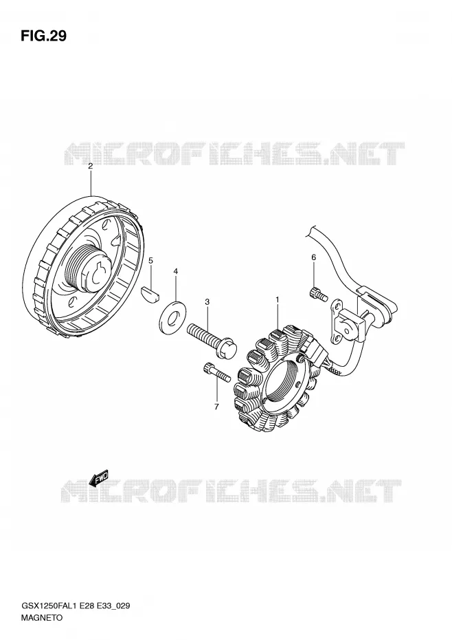 IGNITION Suzuki MOTO 1250 GSX-F 2011  GSX1250FAL1(E28)
