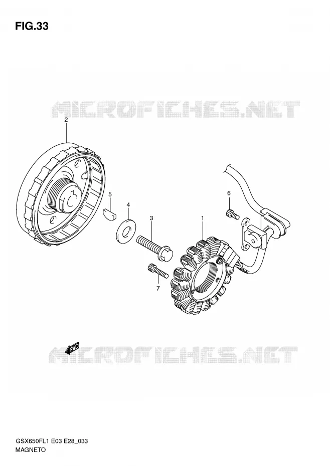 IGNITION Suzuki MOTO 650 GSX-F 2011  GSX650FL1(E3/E28)