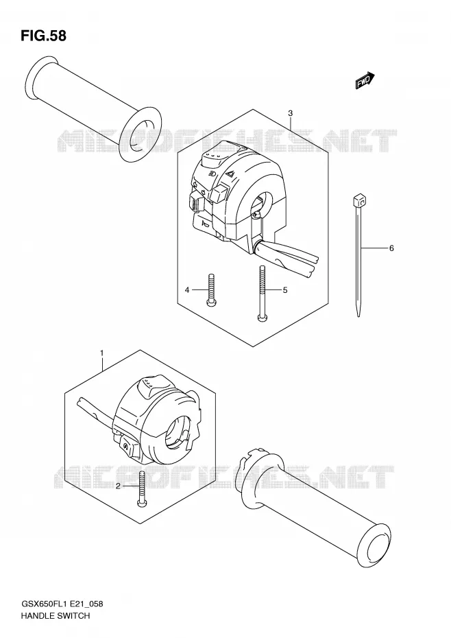 SWITCHES Suzuki MOTO 650 GSX-F 2011  GSX650FL1(E21)