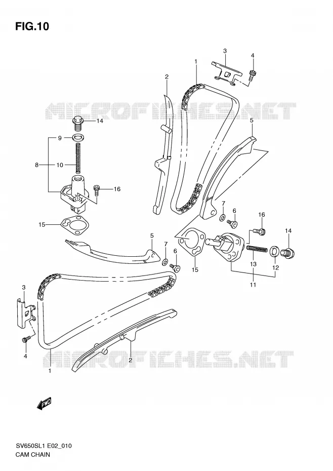 TIMING Suzuki MOTO 650 SV 2011  SV650SUL1(E2)