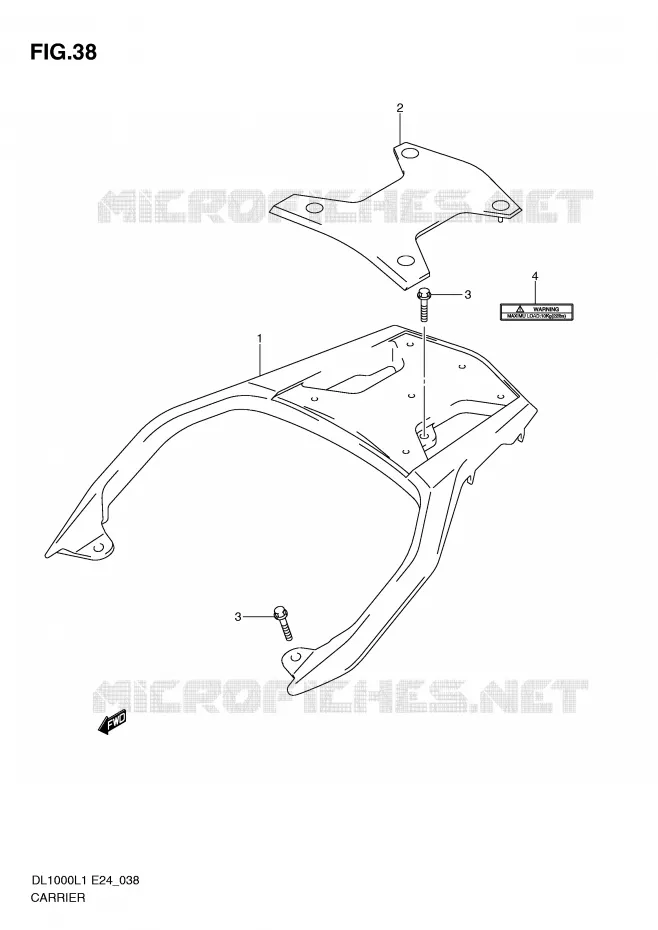 CARRIER Suzuki MOTO 1000 V-STROM 2011  DL1000L1(E24)