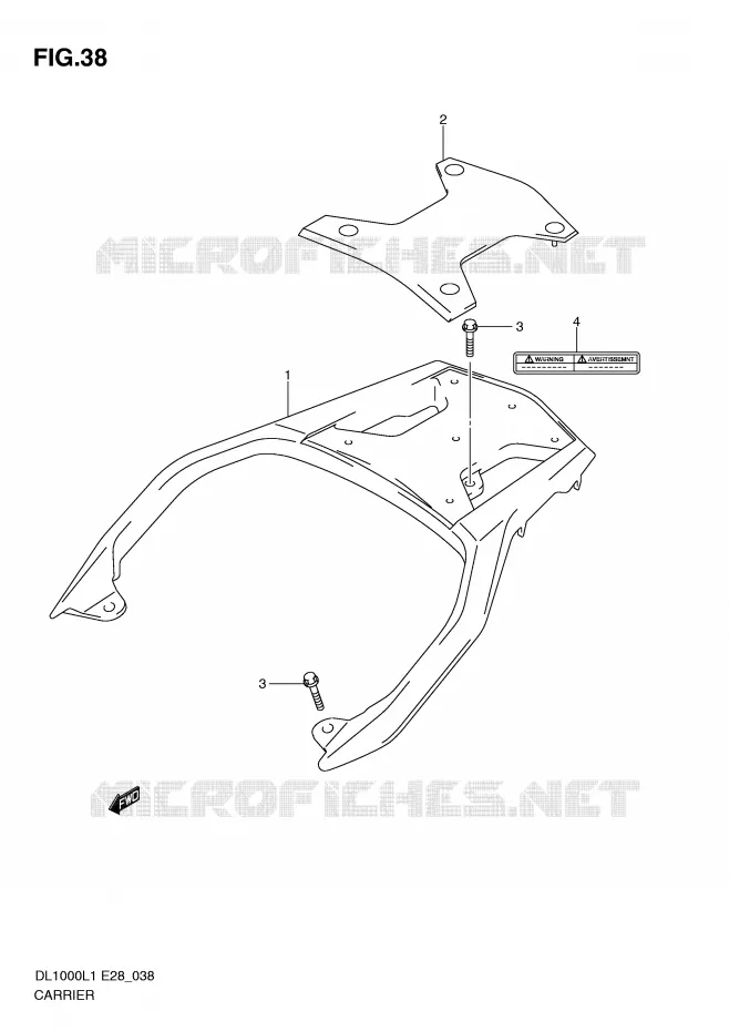 CARRIER Suzuki MOTO 1000 V-STROM 2011  DL1000L1(E28)
