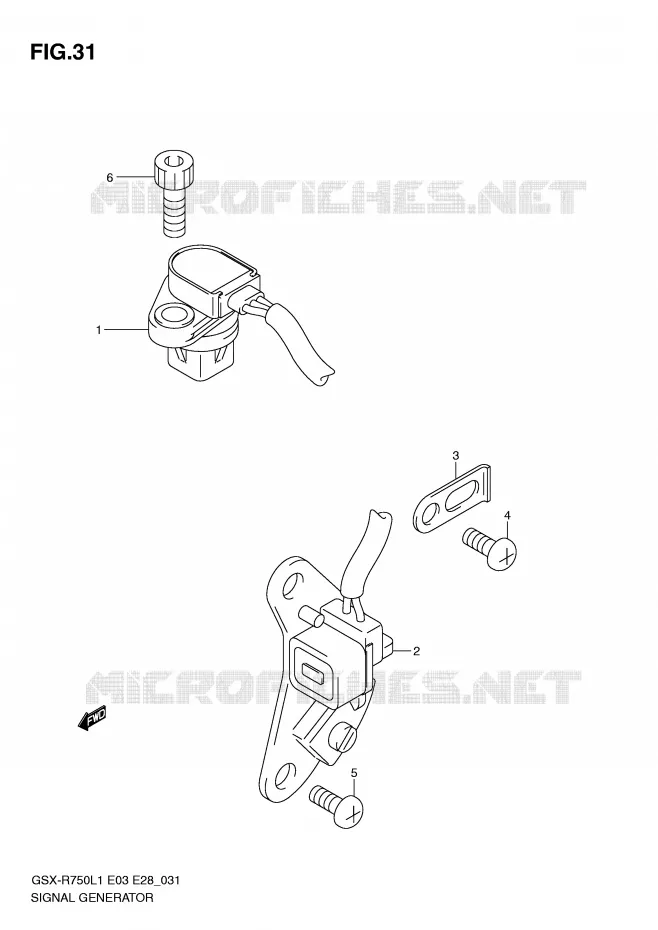 GENERATOR SENSOR Suzuki MOTO 750 GSX-R 2011  GSX-R750L1(E3)