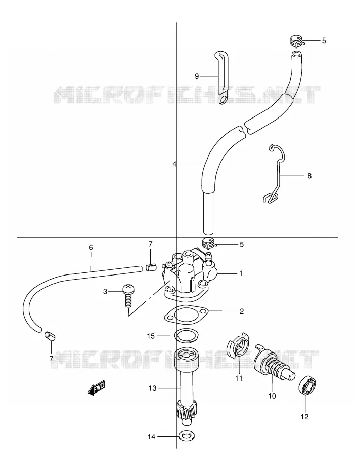 OIL PUMP Suzuki QUAD 80 QUADSPORT 1996  LT80T(P1)