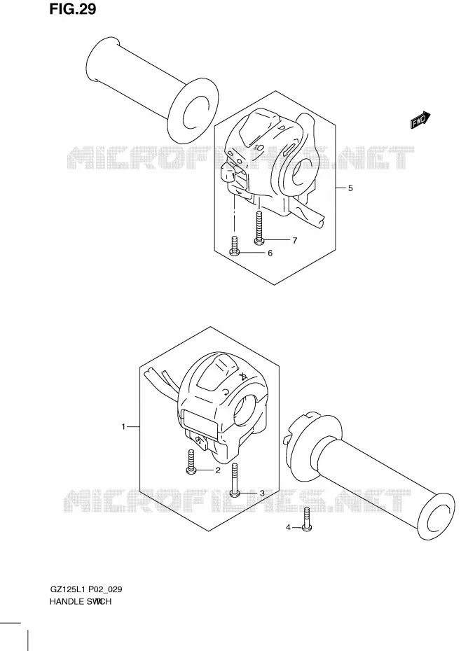 SWITCHES Suzuki MOTO 125 MARAUDER 2011  GZ125L1(P02)