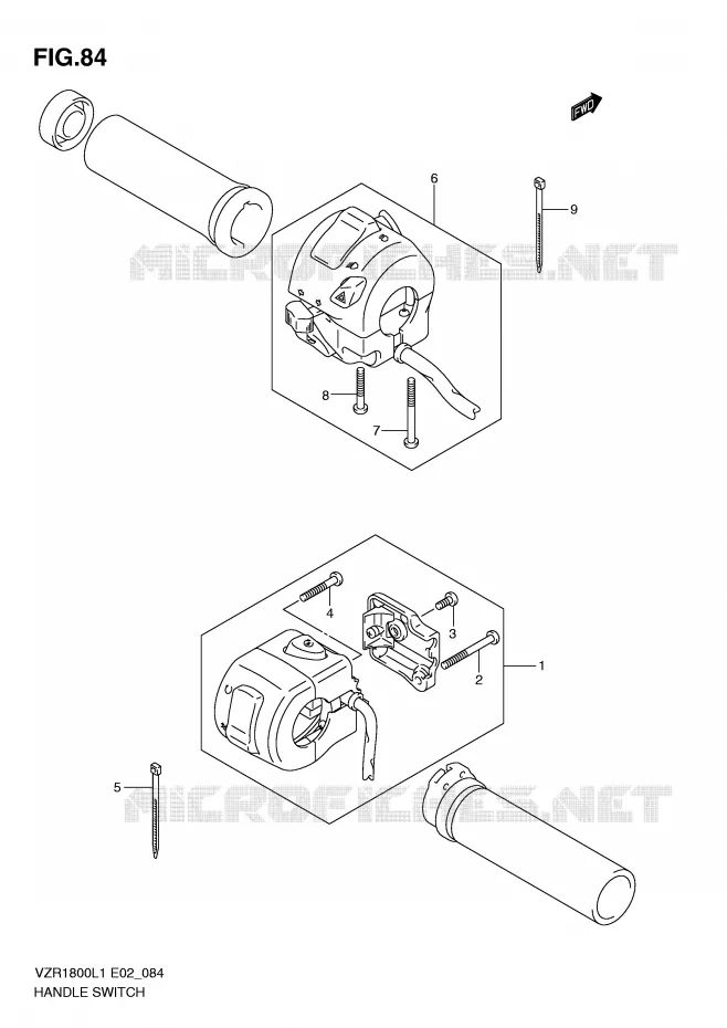 SWITCHES (VZR1800L1 E2) Suzuki MOTO 1800 INTRUDER 2011  VZR1800L1(E2)