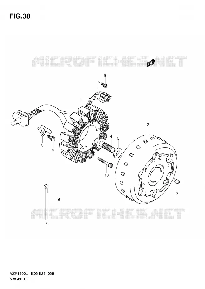 IGNITION Suzuki MOTO 1800 INTRUDER 2011  VZR1800L1(E3)