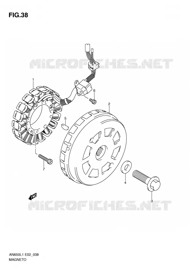IGNITION Suzuki SCOOTER 650 BURGMAN 2011  AN650AL1(E2)