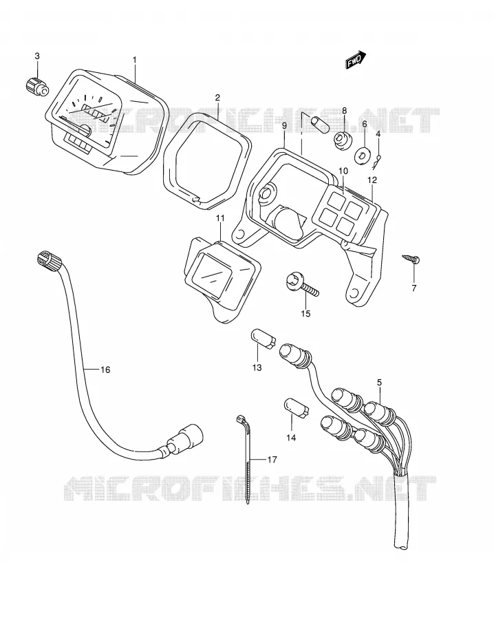 SPEEDOMETER Suzuki QUAD 500 QUADMASTER 2000  LT-F500FY(E24)