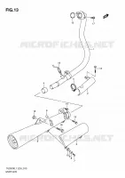 MUFFLER for Suzuki TU 250 2011