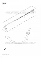 REAR BRAKE for Suzuki TU 250 2011