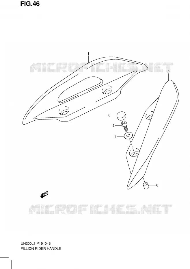 BACKREST Suzuki SCOOTER 200 BURGMAN 2011  UH200L1(P19)