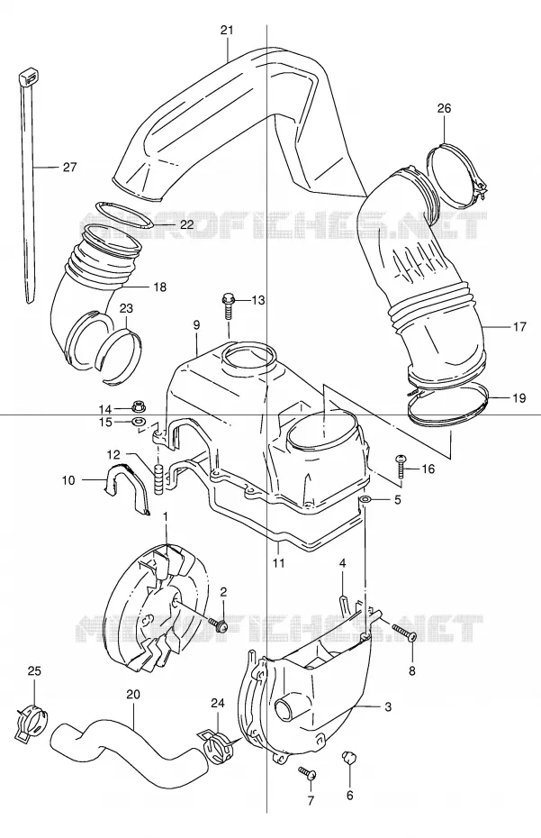 COOLING FAN Suzuki QUAD 80 QUADSPORT 2000  LT80Y(P1)