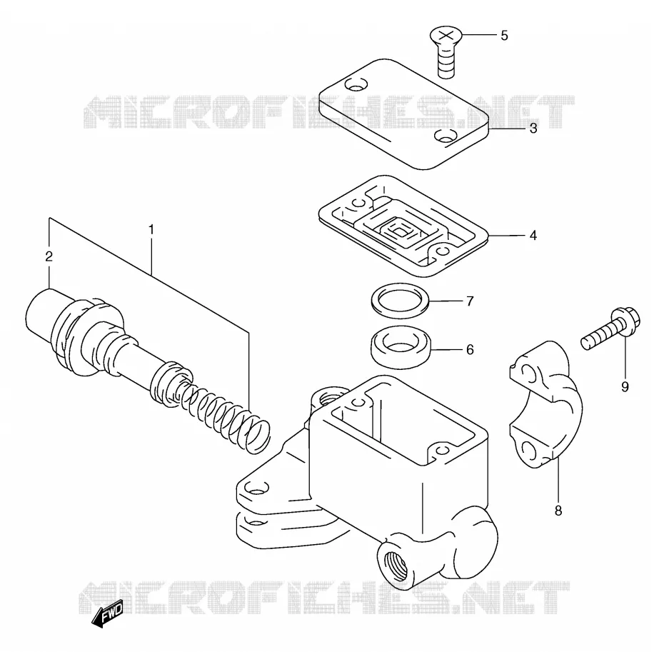 FRONT MASTER CYLINDER Suzuki SCOOTER 250 BURGMAN 2000  AN250Y(E2)