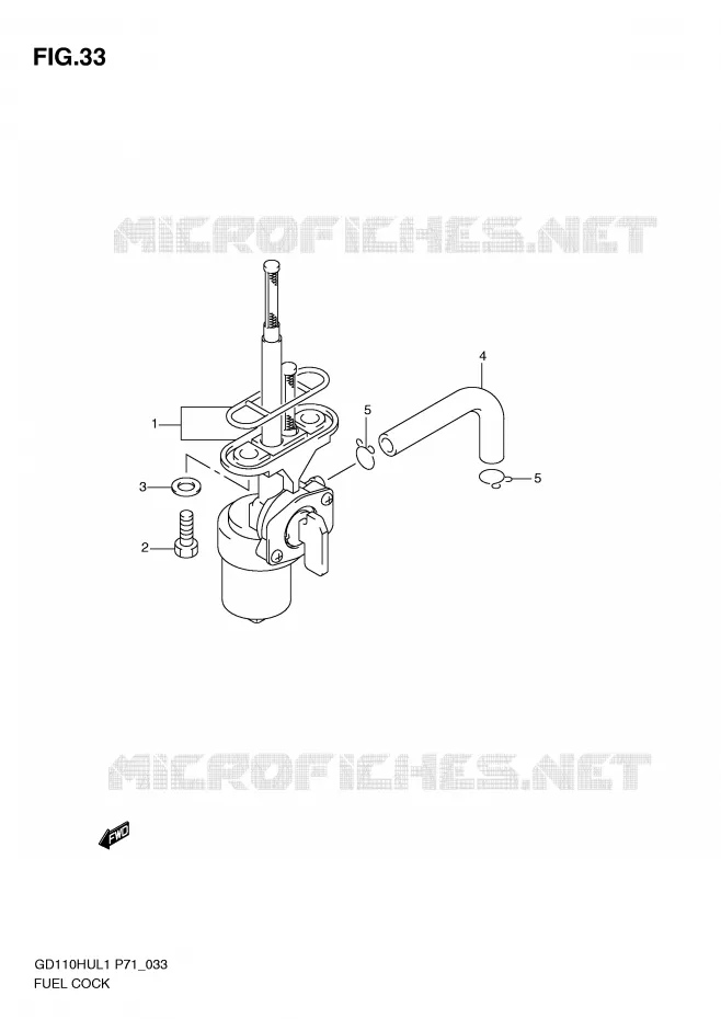FUEL COCK Suzuki MOTO 110 GD 2011  GD110HUL1(P71)