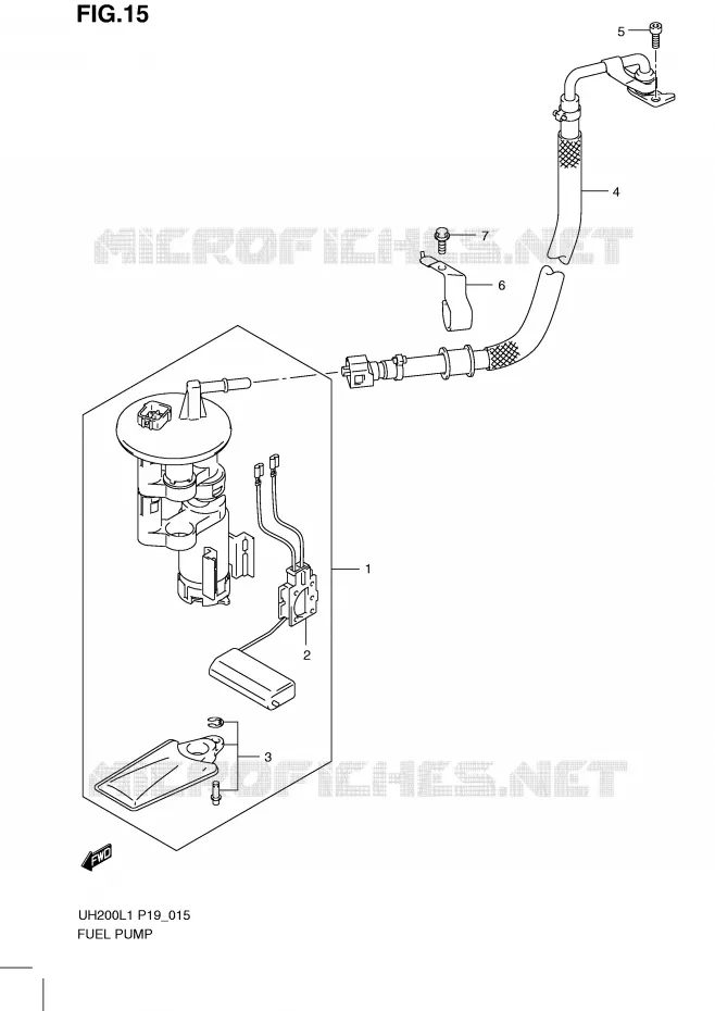 FUEL PUMP Suzuki SCOOTER 200 BURGMAN 2011  UH200L1(P19)
