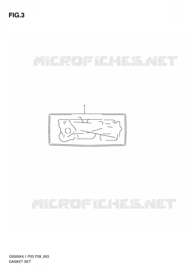 GASKET (GS500FH P28) Suzuki MOTO 500 GS-F 2011  GS500FHL1(P3)