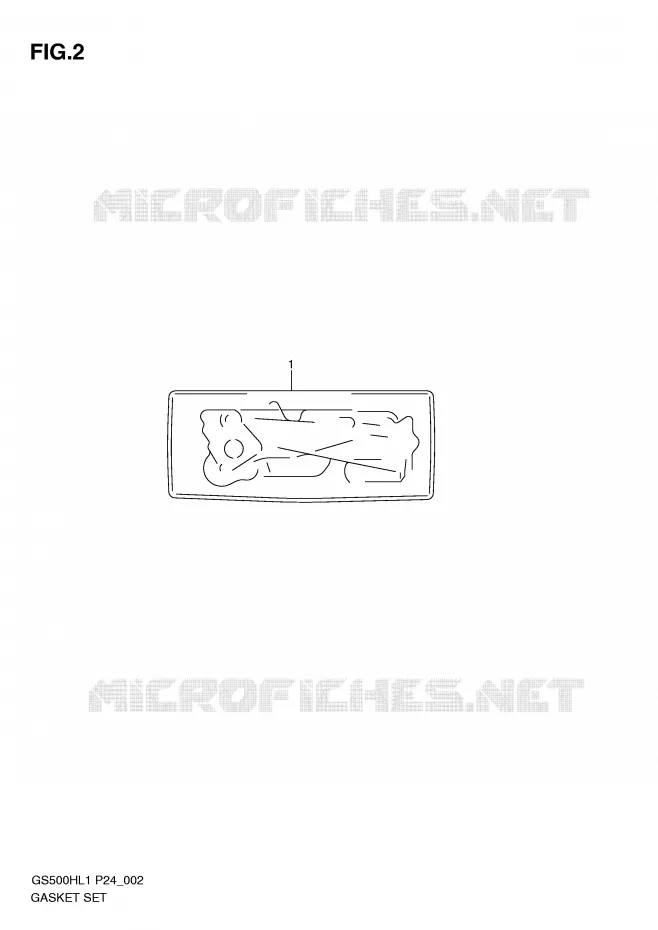 GASKET (GS500FH) Suzuki MOTO 500 GS-F 2011  GS500FHL1(L1)