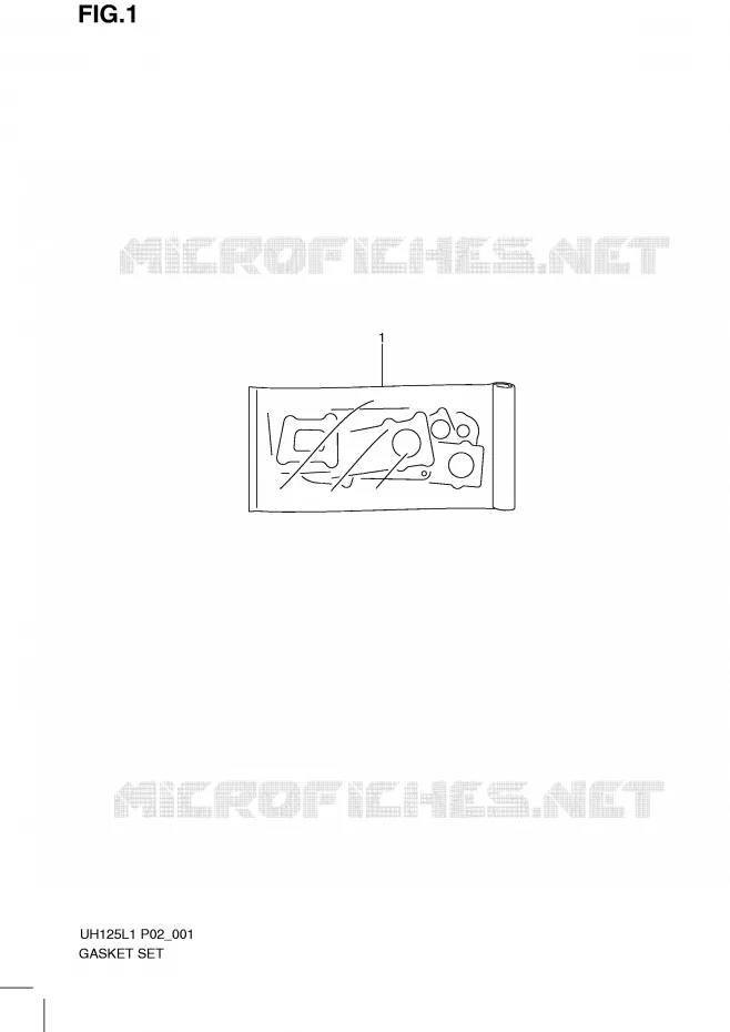 GASKET SET Suzuki SCOOTER 125 BURGMAN 2011  UH125L1(P2)