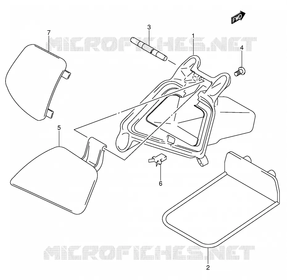 GLOVE BOX (MODEL X/Y) Suzuki SCOOTER 400 BURGMAN 2000  AN400Y(E2)
