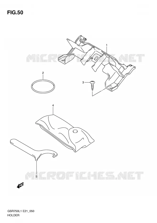 HOLDER Suzuki MOTO 750 GSR 2012  GSR750L1(E21)