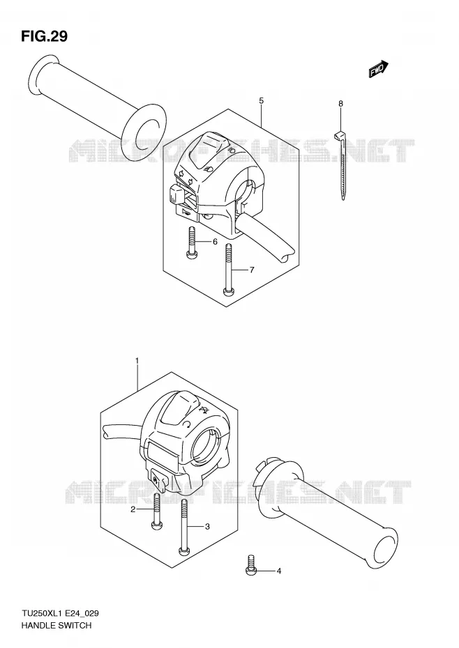 SWITCHES Suzuki MOTO 250 TU 2011  TU250XL1(E24)