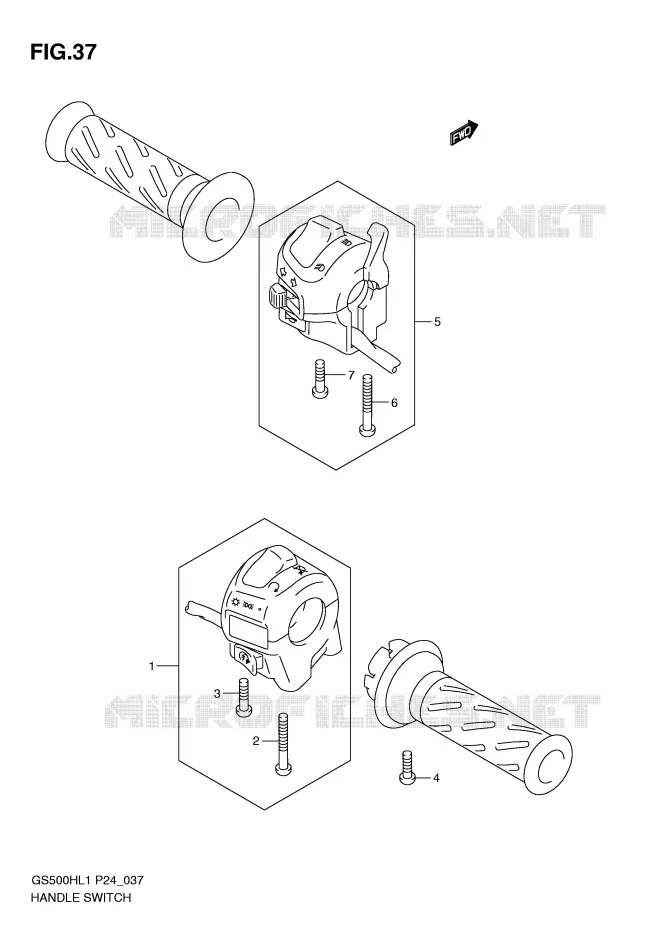 SWITCHES Suzuki MOTO 500 GS-F 2011  GS500FHL1(L1)
