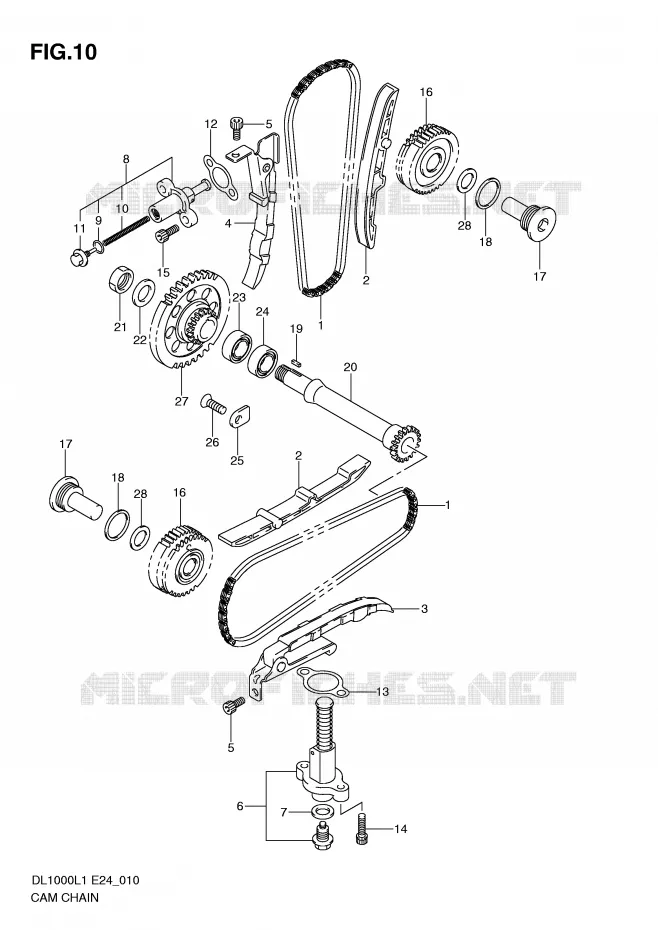 TIMING Suzuki MOTO 1000 V-STROM 2011  DL1000L1(E24)