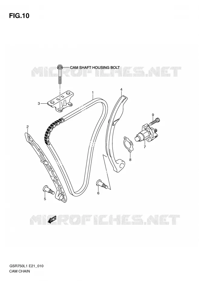TIMING Suzuki MOTO 750 GSR 2012  GSR750L1(E21)