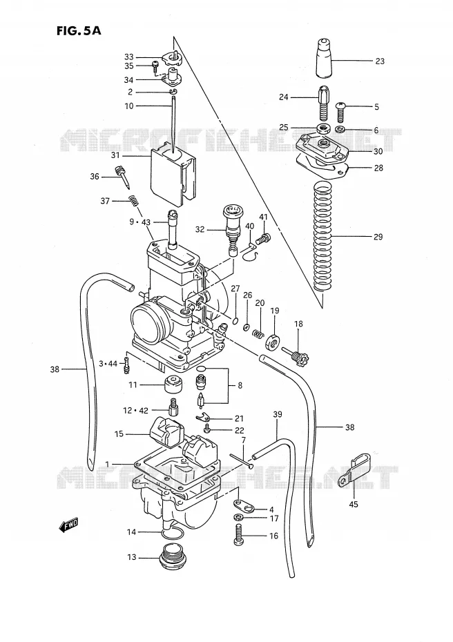 CARBURETOR (MODEL K/L/M/N/P/R/S) Suzuki MOTO 80 RM 1994  RM80R(E24)