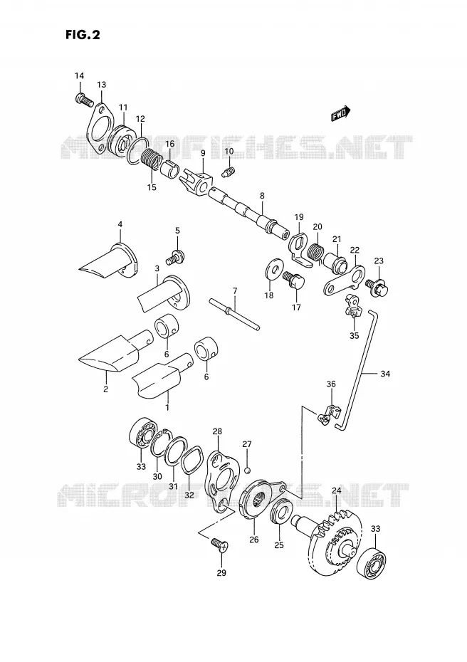 EXHAUST VALVE Suzuki MOTO 250 RM 1994  RM250R(E3)