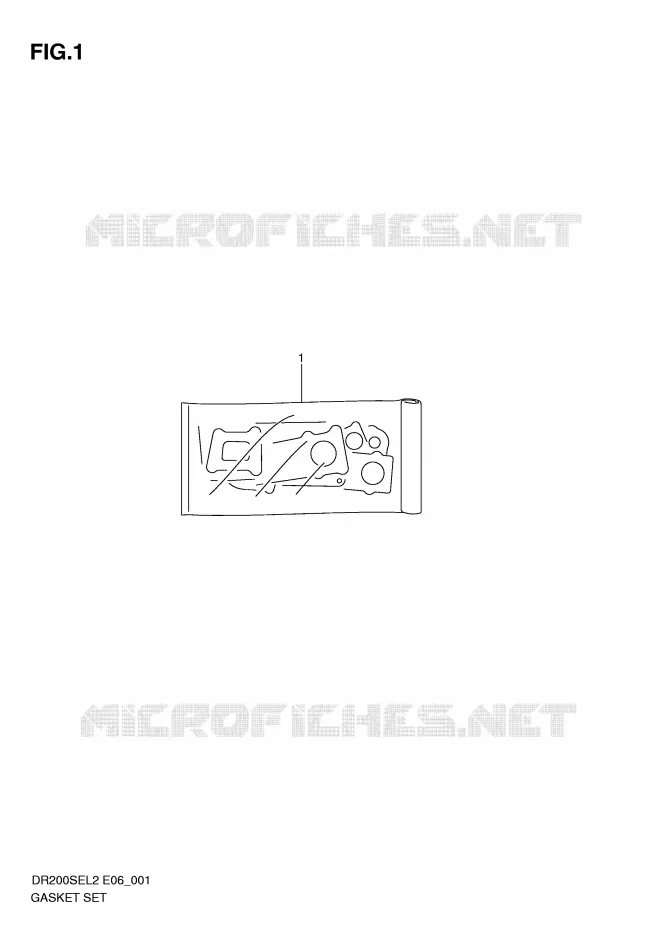 GASKET SET Suzuki MOTO 200 DR 2012  DR200SEL2(E06)