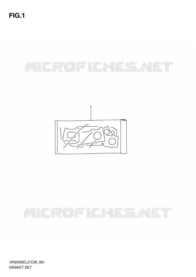 GASKET SET Suzuki MOTO 200 DR 2012  DR200SEL2(E28)